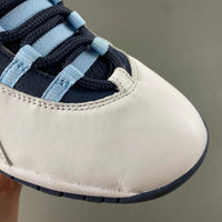 Retro High Top Sneakers, Blue Colorway, Lace Up Design, Casual Gift for Sneaker Fans