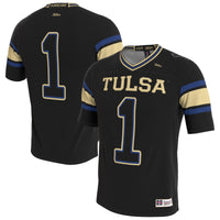 Tulsa Golden Hurricane Lightweight Collegiate Football Blackout Fashion Jersey