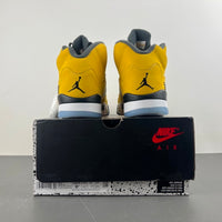 High Top Sneakers, Yellow White Colorway, Leather Footwear, Lace Up Design, Casual Gift for Sneaker Fans