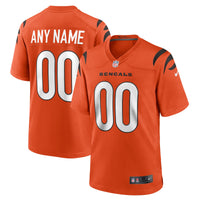 Cincinnati Bengals Orange Alternate Game Custom Jersey