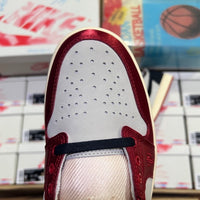 Low Top Sneakers, White Red Colorway, Lace Up Design, Casual Gift for Sneaker Fans