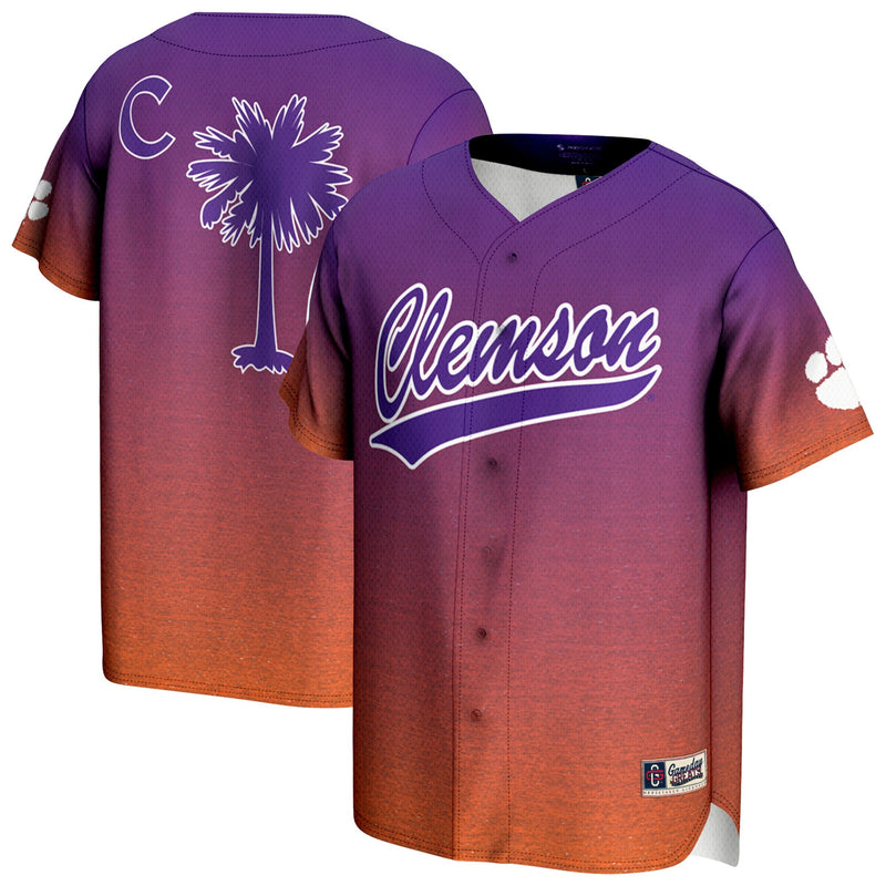 Clemson Tigers Lightweight Baseball Jersey - Purple/Orange