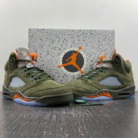 Sneakers, Army Green Colorway, Lace Up Design, Casual Gift for Sneaker Fans