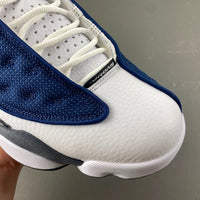 Low Top Sneakers, Blue White Gray Colorway, Lace Up Design, Casual Gift for Sneaker Fans