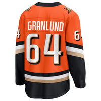 Anaheim Ducks Mikael Granlund Orange Home Breakaway Jersey