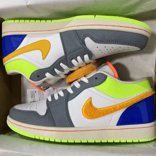 Low Top Sneakers, White Gray Colorway, Lace Up Design, Casual Gift for Sneaker Fans