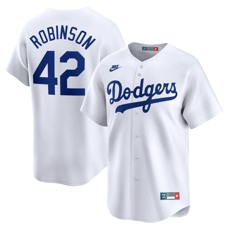 Brooklyn Dodgers Jackie Robinson White Throwback Cooperstown Collection Limited Jersey