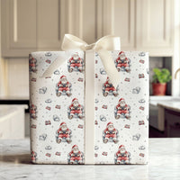 Video Game Controller Gift Wrap, Gamer Santa Wrapping Paper, Comfy Armchair Santa Christmas Wrapping Paper, Gamer Holiday Gift Wrap