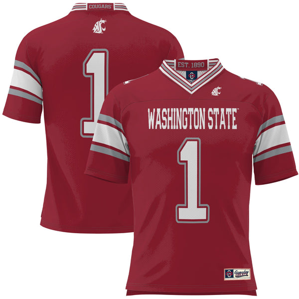 #1 Washington State Cougars Football Jersey - Crimson