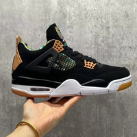 Mid Top Sneakers, Black Yellow Colorway, Lace Up Design, Casual Gift for Sneaker Fans