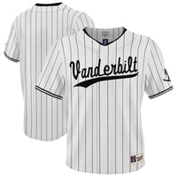 Vanderbilt Commodores Lightweight Collegiate Baseball Fashion Jersey - White