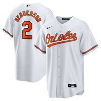Baltimore Orioles Gunnar Henderson White Home Replica Player Jersey