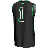 #1 North Dakota Lightweight Basketball Fashion Jersey - Black