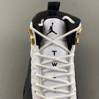 Low Top Sneakers, White Black Gold Colorway, Lace Up Design, Casual Gift for Sneaker Fans