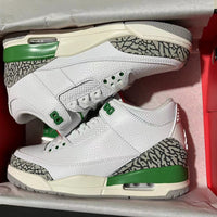 Low Top Sneakers, White Green Colorway, Lace Up Design, Casual Gift for Sneaker Fans