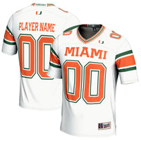 Miami Hurricanes NIL Pick-A-Player Football Jersey - White
