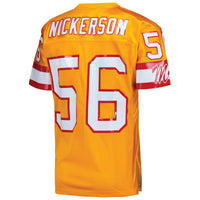 Tampa Bay Buccaneers 1993 Hardy Nickerson Orange Authentic Throwback Retired Player Jersey