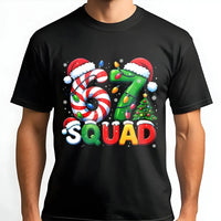 Candy Cane Tree Holiday Shirt, 67 Squad Christmas T-Shirt, Matching Family Christmas Tee, Festive Group Graphic T-Shirt, Xmas Fan Present