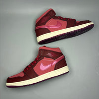 High Top Sneakers, Red Colorway, Lace Up Design, Casual Gift for Sneaker Fans