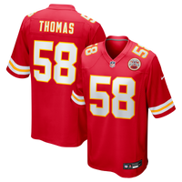 Kansas City Chiefs Derrick Thomas Red Game Retired Player Jersey