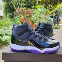 Sneakers, Black Purple Colorway, Lace Up Design, Casual Gift for Sneaker Fans