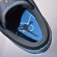Retro Low Top Sneakers, Blue White Black Navy Colorway, Lace Up Design, Casual Gift for Sneaker Fans