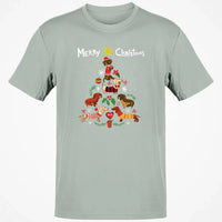 Humorous Holiday Dachshund Graphic Tee, Dachshund Christmas Tree T-Shirt, Adorable Wiener Dog Christmas Shirt, Retro Dachshund Xmas Shirt, Dog Present