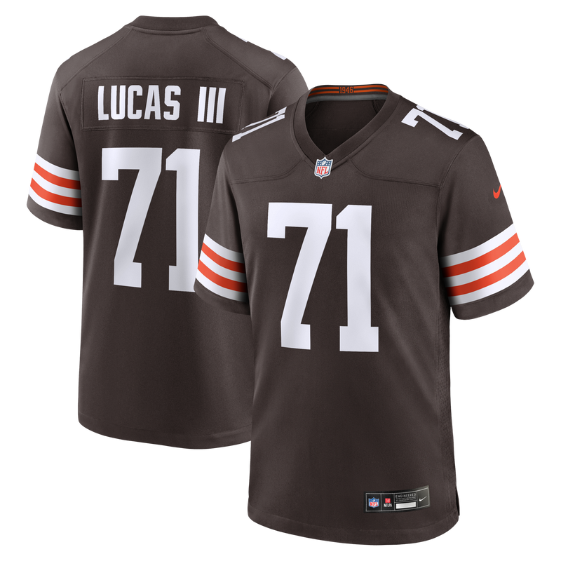 Cleveland Browns Cornelius Lucas Brown Team Game Jersey