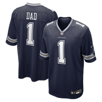 Dallas Cowboys Number 1 Dad Navy Game Jersey