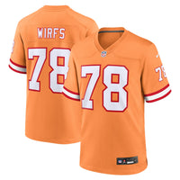 Tampa Bay Buccaneers Tristan Wirfs Orange Alternate Game Jersey