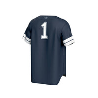 #1 Penn State Nittany Lions Lightweight Collegiate Baseball Fashion Jersey - Navy