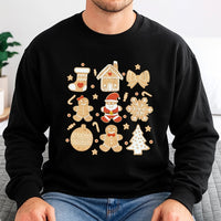 Holiday Cookie Sweatshirt, Gingerbread Christmas Sweatshirt, Adorable Xmas Baking Crewneck, Festive Gingerbread Sweatshirt, Winter Holiday Present