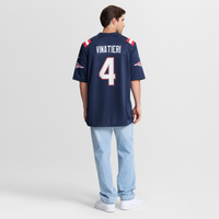 New England Patriots Adam Vinatieri Navy Team Retired Game Jersey