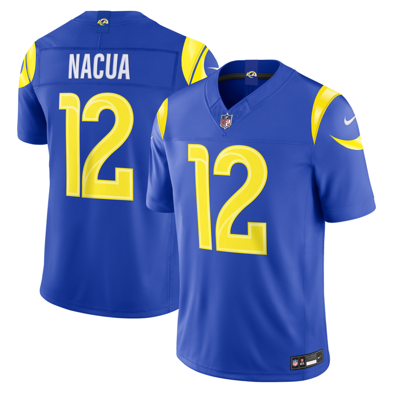 Los Angeles Rams Puka Nacua Royal Team Stitched Limited Jersey