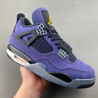 Retro Low Top Sneakers, Purple Colorway, Leather Footwear, Lace Up Design, Casual Gift for Sneaker Fans
