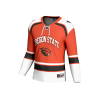 #1 Oregon State Beavers Lightweight Hockey Fashion Jersey - Orange