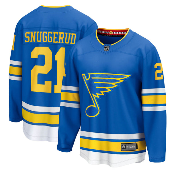 St. Louis Blues Jimmy Snuggerud Blue Home Breakaway Jersey