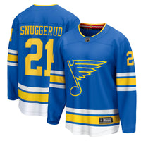 St. Louis Blues Jimmy Snuggerud Blue Home Breakaway Jersey
