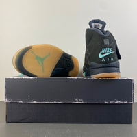 Retro Low Top Sneakers, Aurora Green Black Colorway, Lace Up Design, Casual Gift for Sneaker Fans