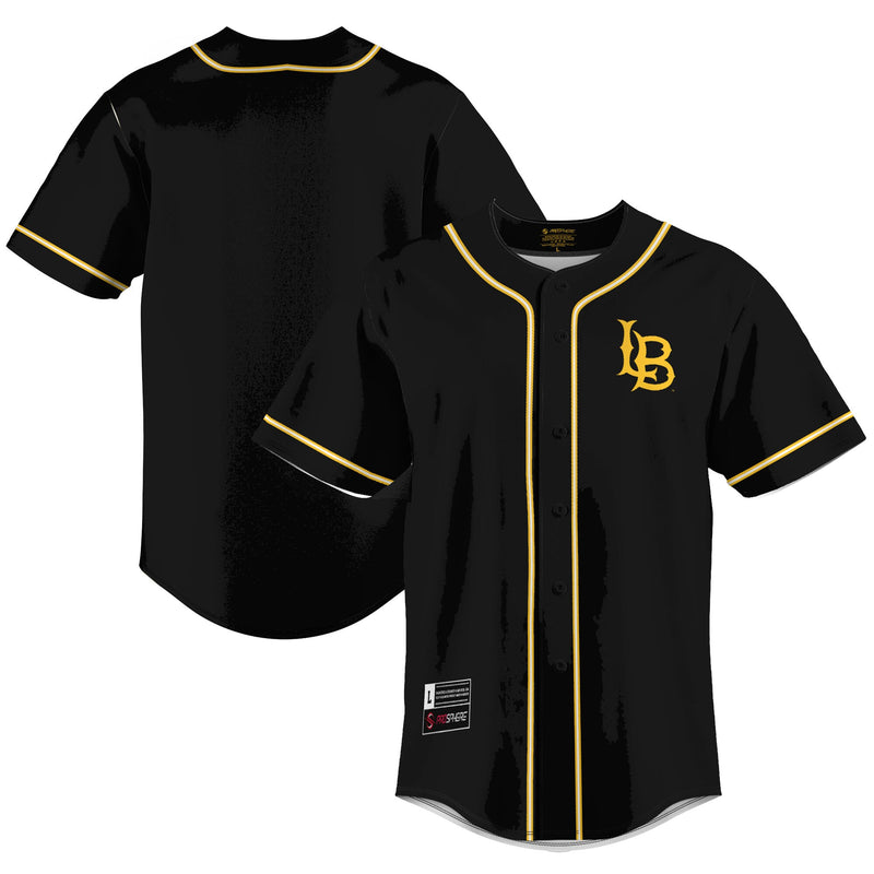 Cal State Long Beach The Beach Lightweight Baseball Jersey - Gold