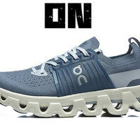Low Top Sneakers, Blue Colorway, Lace Up Design, Casual Gift for Sneaker Fans