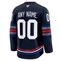 New York Rangers Navy Alternate Premium Custom Jersey