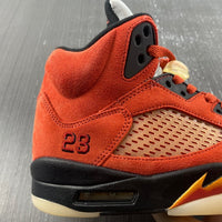 Sneakers, Orange Black Colorway, Lace Up Design, Casual Gift for Sneaker Fans