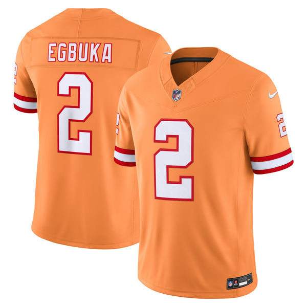 Tampa Bay Buccaneers Emeka Egbuka Creamsicle Alternate Stitched Limited Jersey