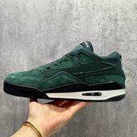 Low Top Sneakers, Green Colorway, Leather Footwear, Lace Up Design, Casual Gift for Sneaker Fans