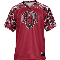 Central Washington Wildcats Football Jersey - Crimson