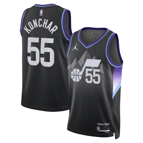 Utah Jazz Statement Edition Swingman Jersey - Black - John Konchar