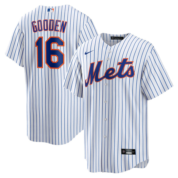 New York Mets Dwight Gooden White Home Replica Player Jersey
