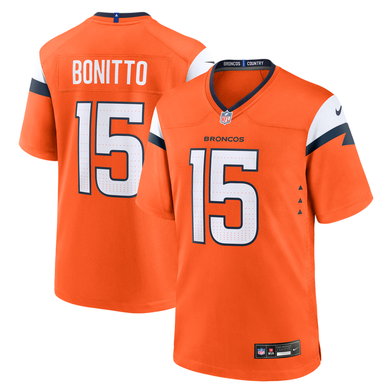 Denver Broncos Nik Bonitto Orange Team Game Jersey