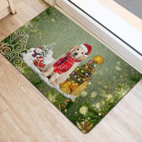 Golden Retriever Welcome Mat, Golden Retriever Christmas Doormat, Golden Retriever Floor Mat, Dog Lover Holiday Entrance Rug, Winter Present